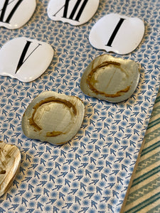 White Metal Catouches from Germany - Numbers for European Clocks by way of France