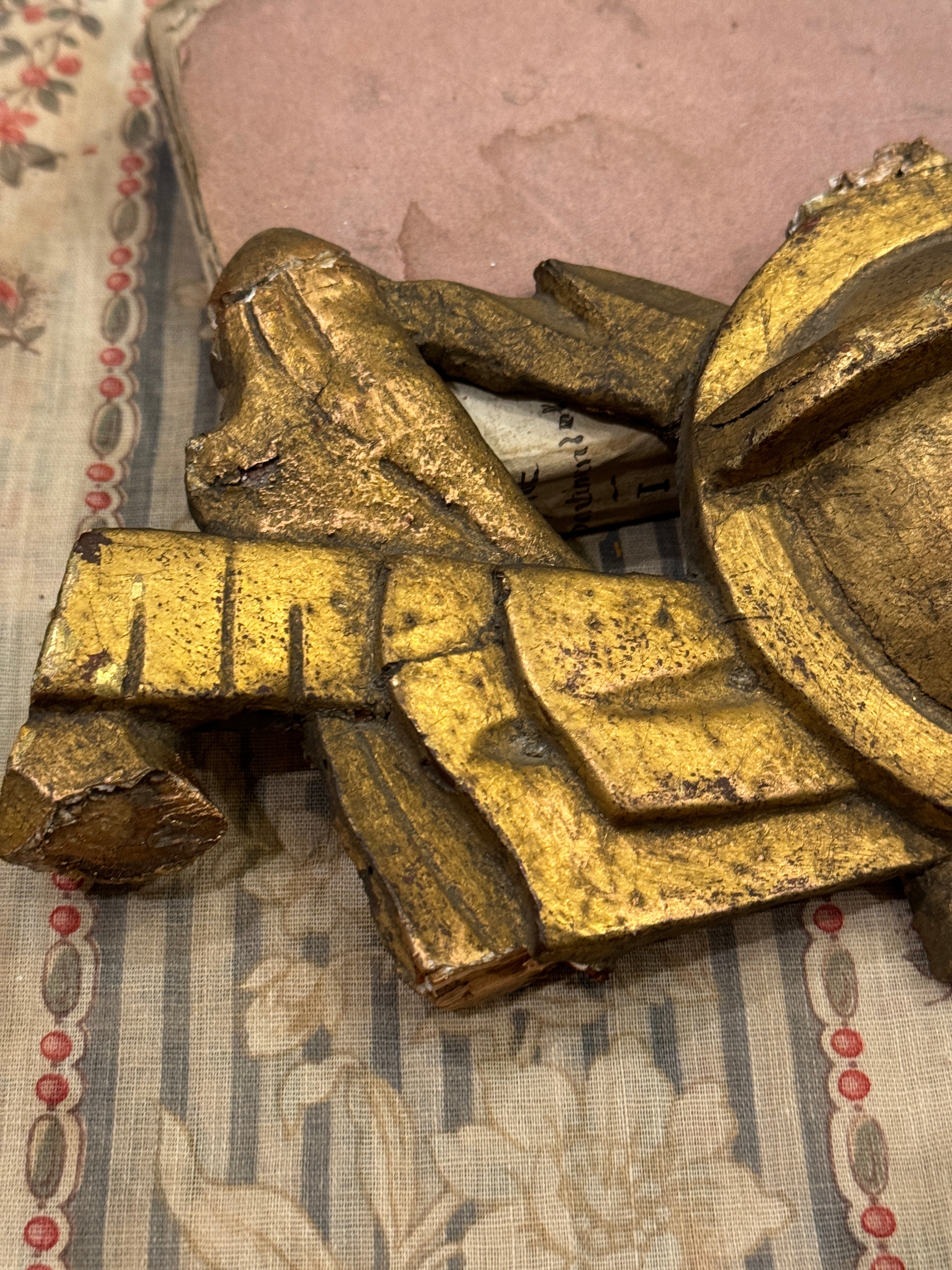 Antique 1800s French  Gilt Fragment