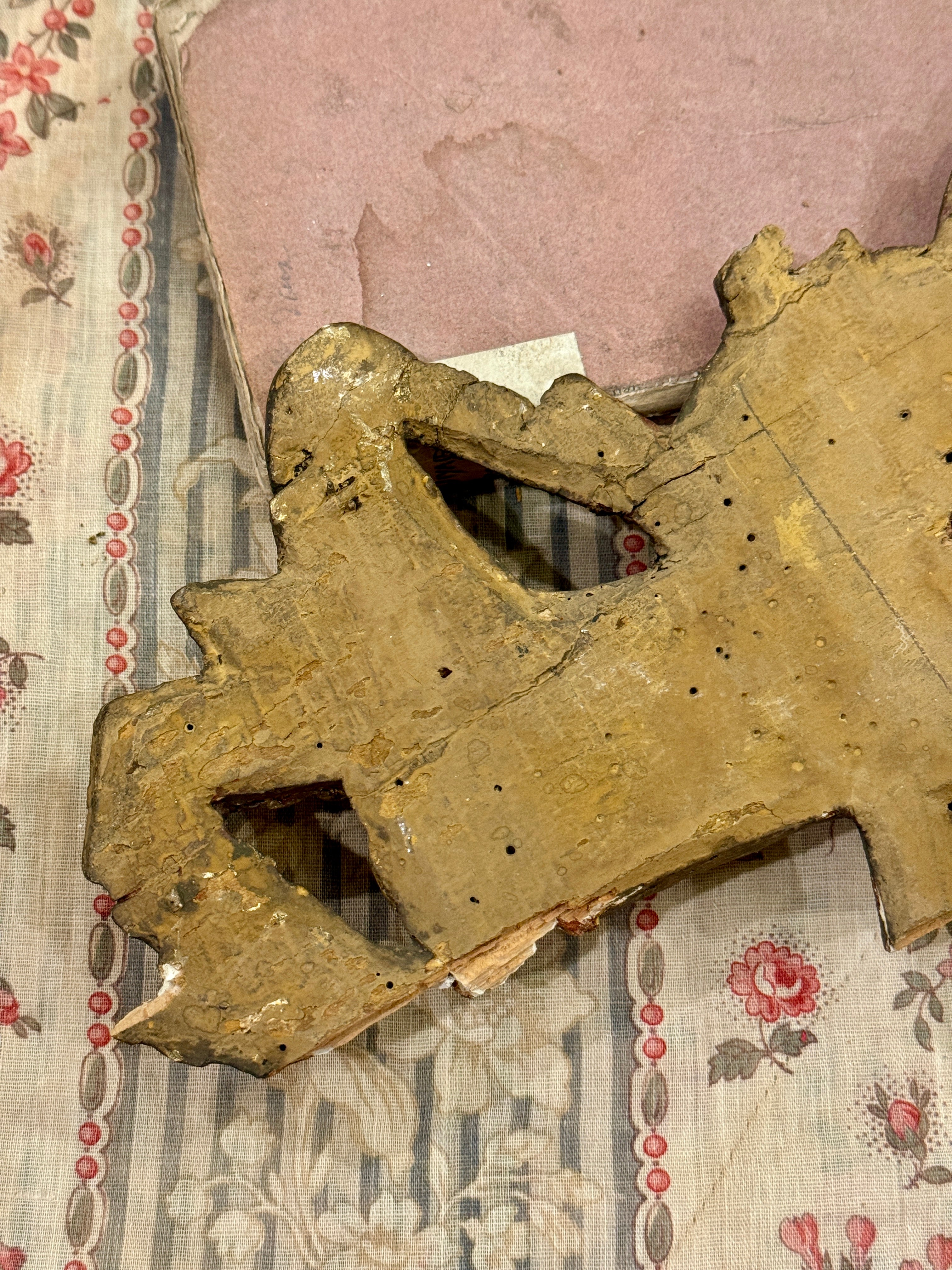 Antique 1800s French  Gilt Fragment