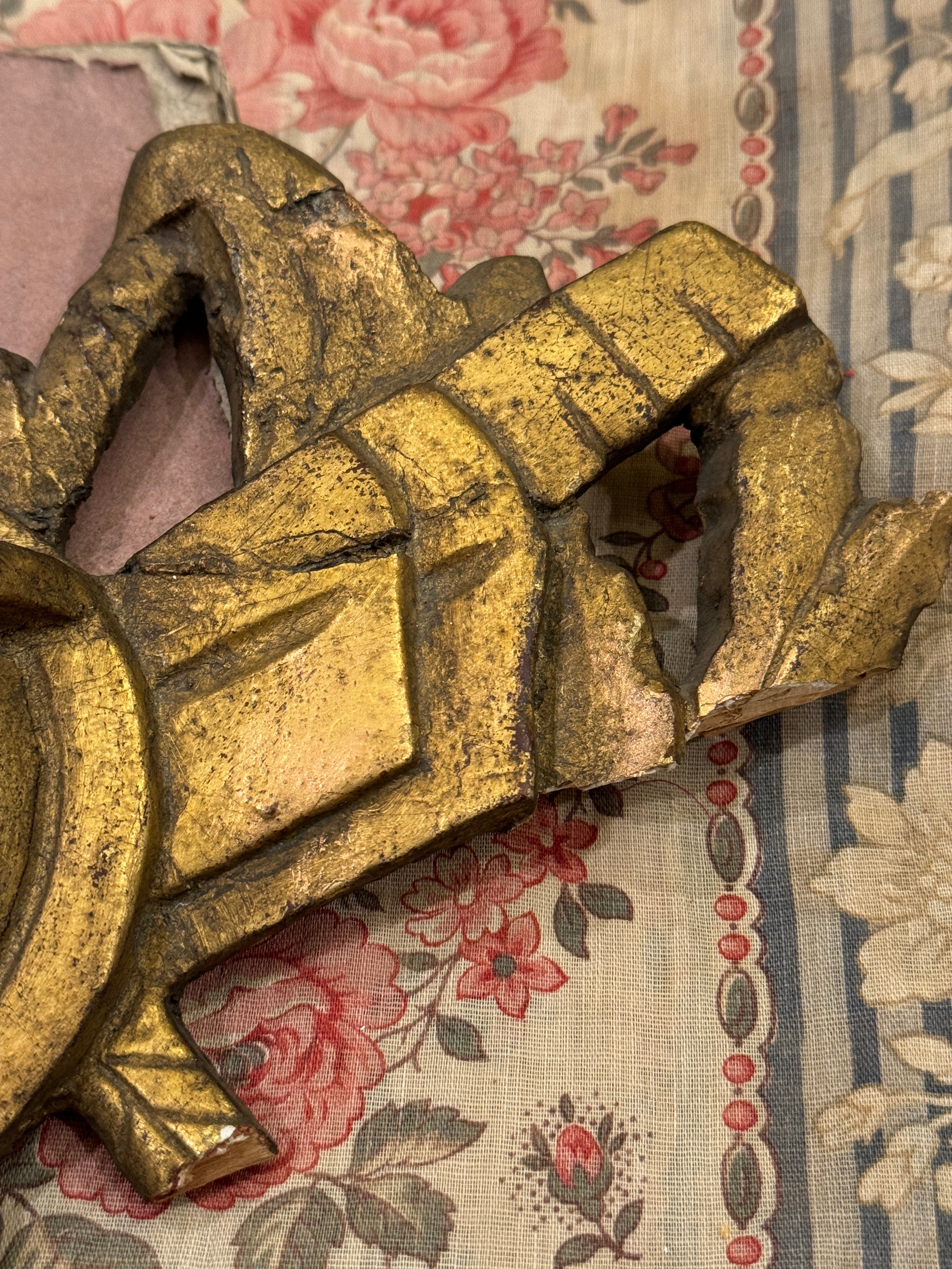 Antique 1800s French  Gilt Fragment