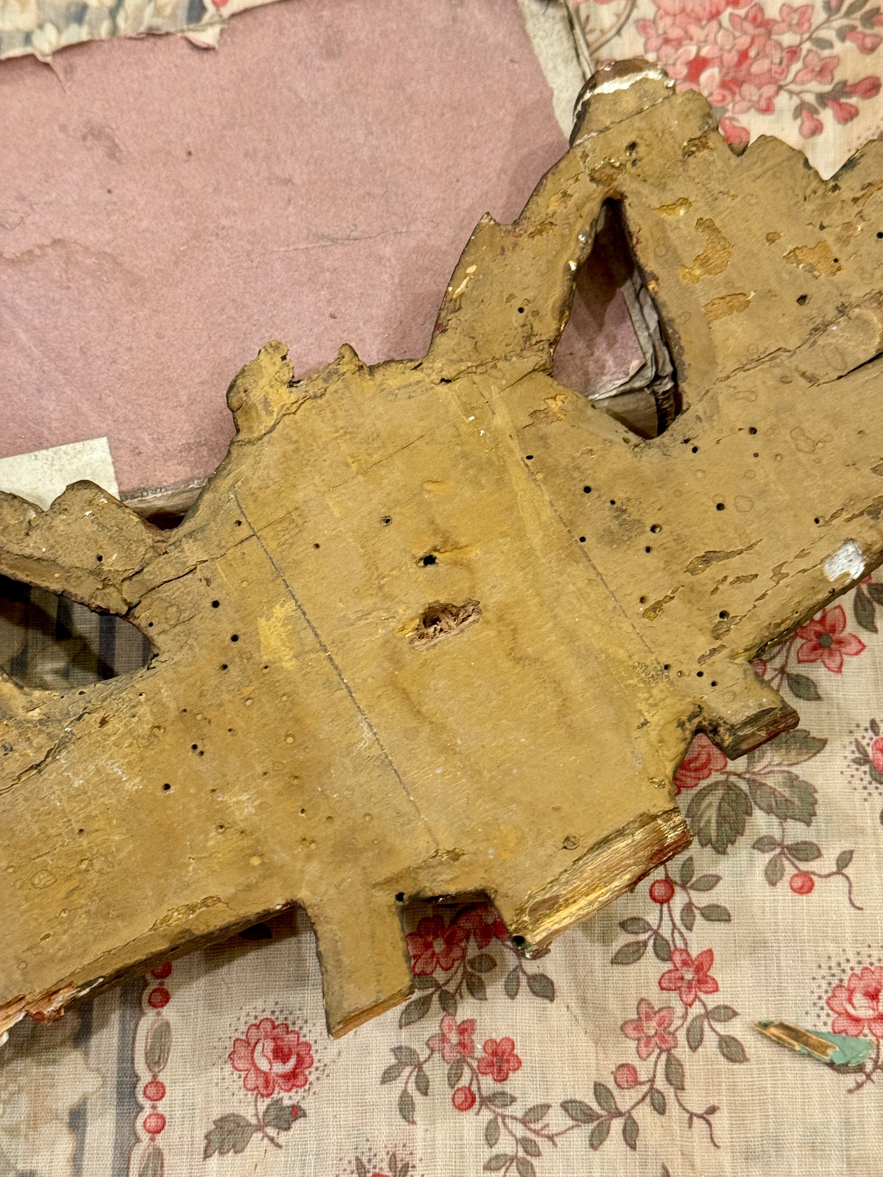 Antique 1800s French  Gilt Fragment