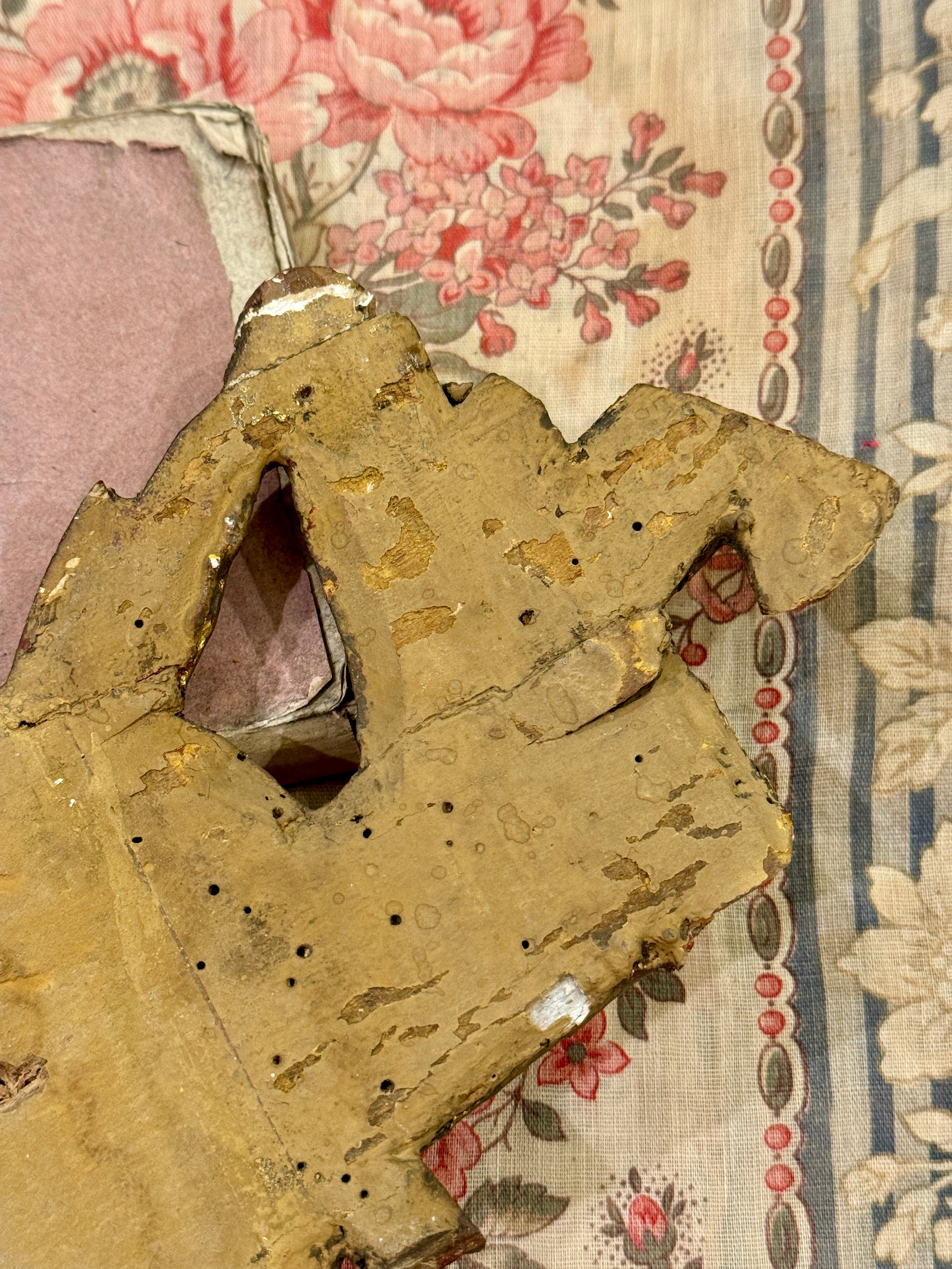 Antique 1800s French  Gilt Fragment