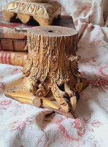 1800s French Gilt Wood Fragments