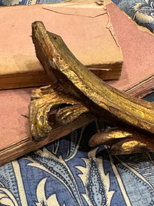1800s French Gilt Wood Fragment