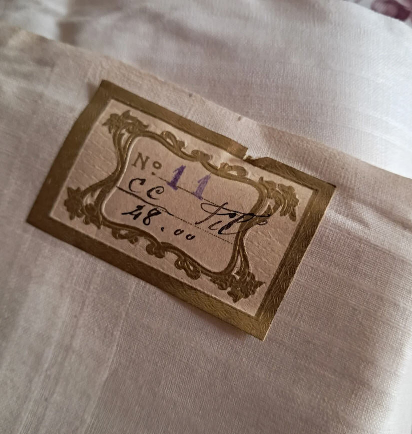 19th-Century Fine French Handkerchief Linen *