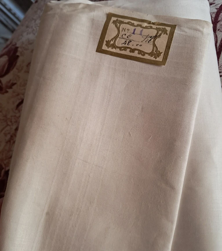 19th-Century Fine French Handkerchief Linen *