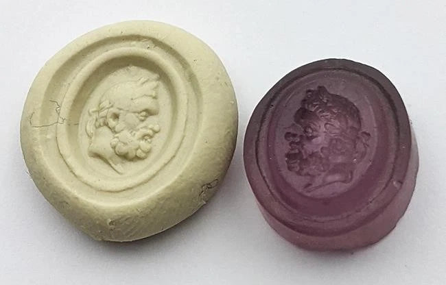 Rare 18th century Georgian Bust of Hercules Seal