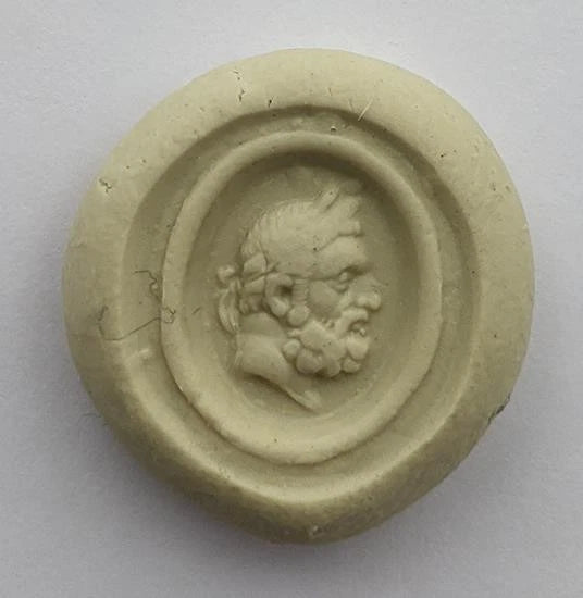 Rare 18th century Georgian Bust of Hercules Seal