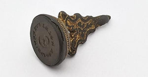 RARE 1800's Victorian "HONOUR HOLDS THEY KEY" Padlock Motto Intaglio Seal FOB