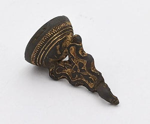 RARE 1800's Victorian "HONOUR HOLDS THEY KEY" Padlock Motto Intaglio Seal FOB