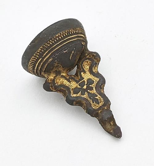 RARE 1800's Victorian "HONOUR HOLDS THEY KEY" Padlock Motto Intaglio Seal FOB