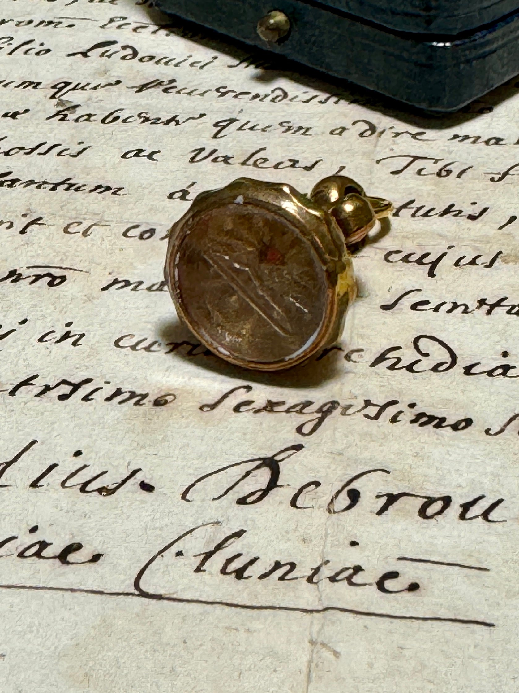 Antique Victorian Horse and Rider Intaglio Seal