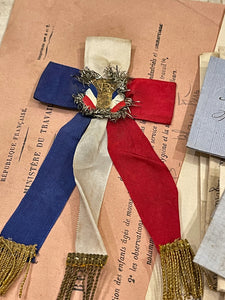 RF Flag Conscrit with Tinsel Ribbon