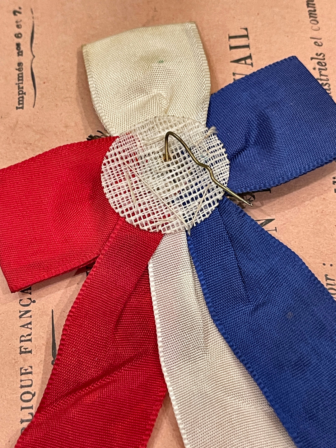 RF Flag Conscrit with Tinsel Ribbon