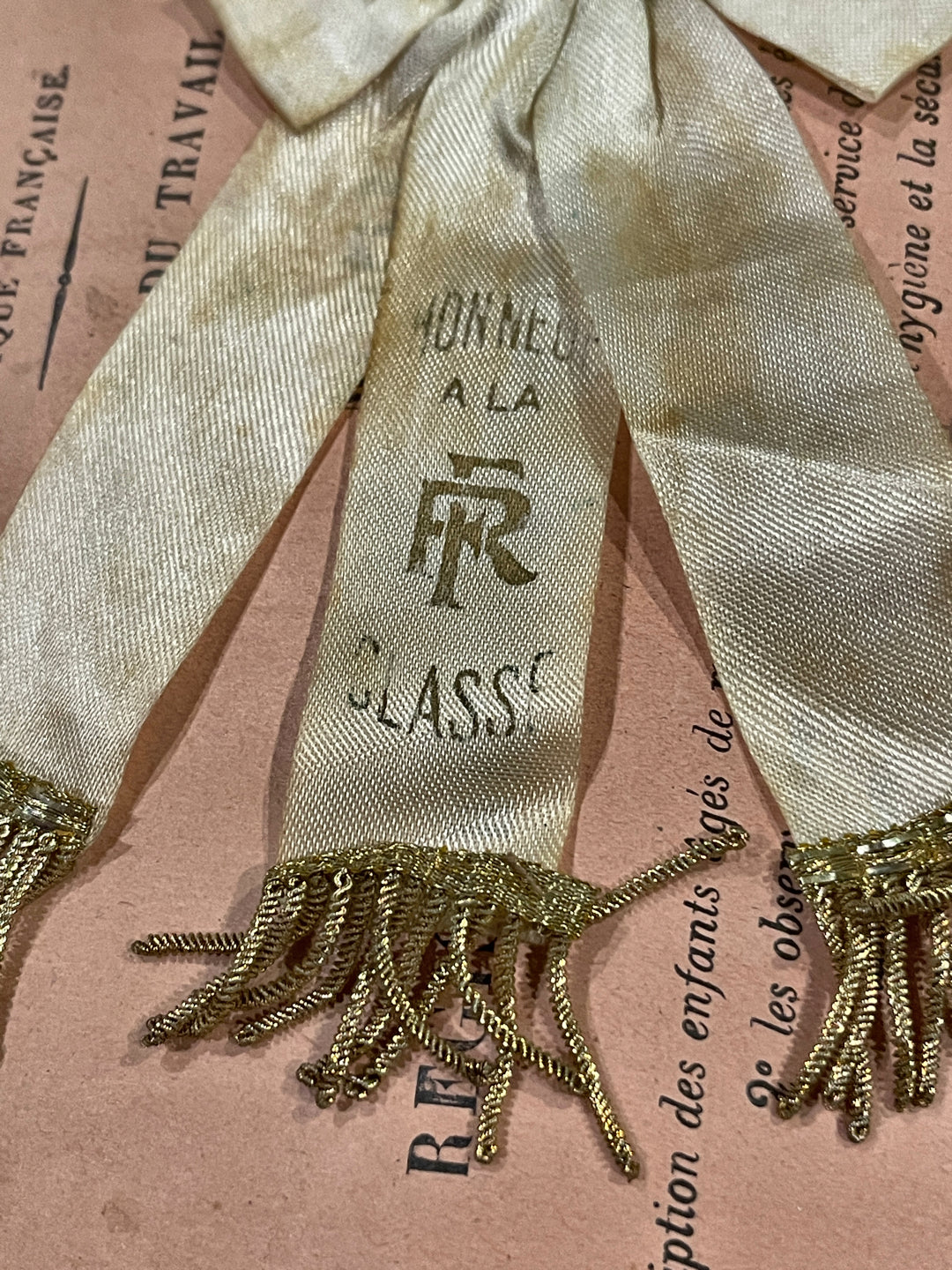 White "FR" with Tinsel Trim Conscrit