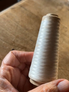 Turn of the Century Fine French White Cone Thread Bobbins