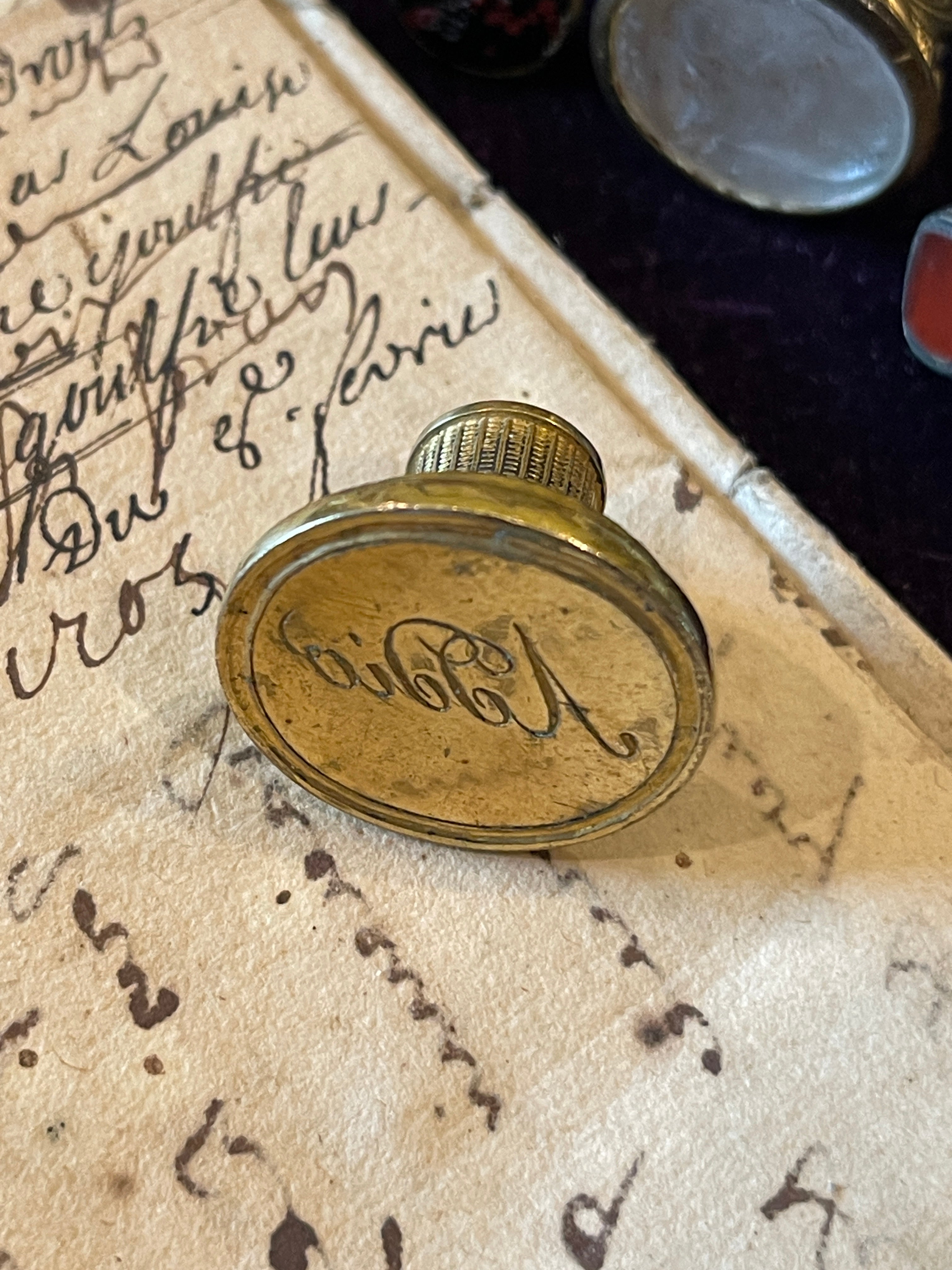 Victorian "ADDIO / GOODBYE or FAREWELL" Insaglio Letter Seal