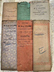 Original BEAUTIFUL French Document folders