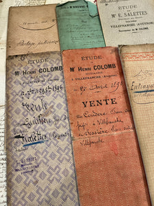 Original BEAUTIFUL French Document folders