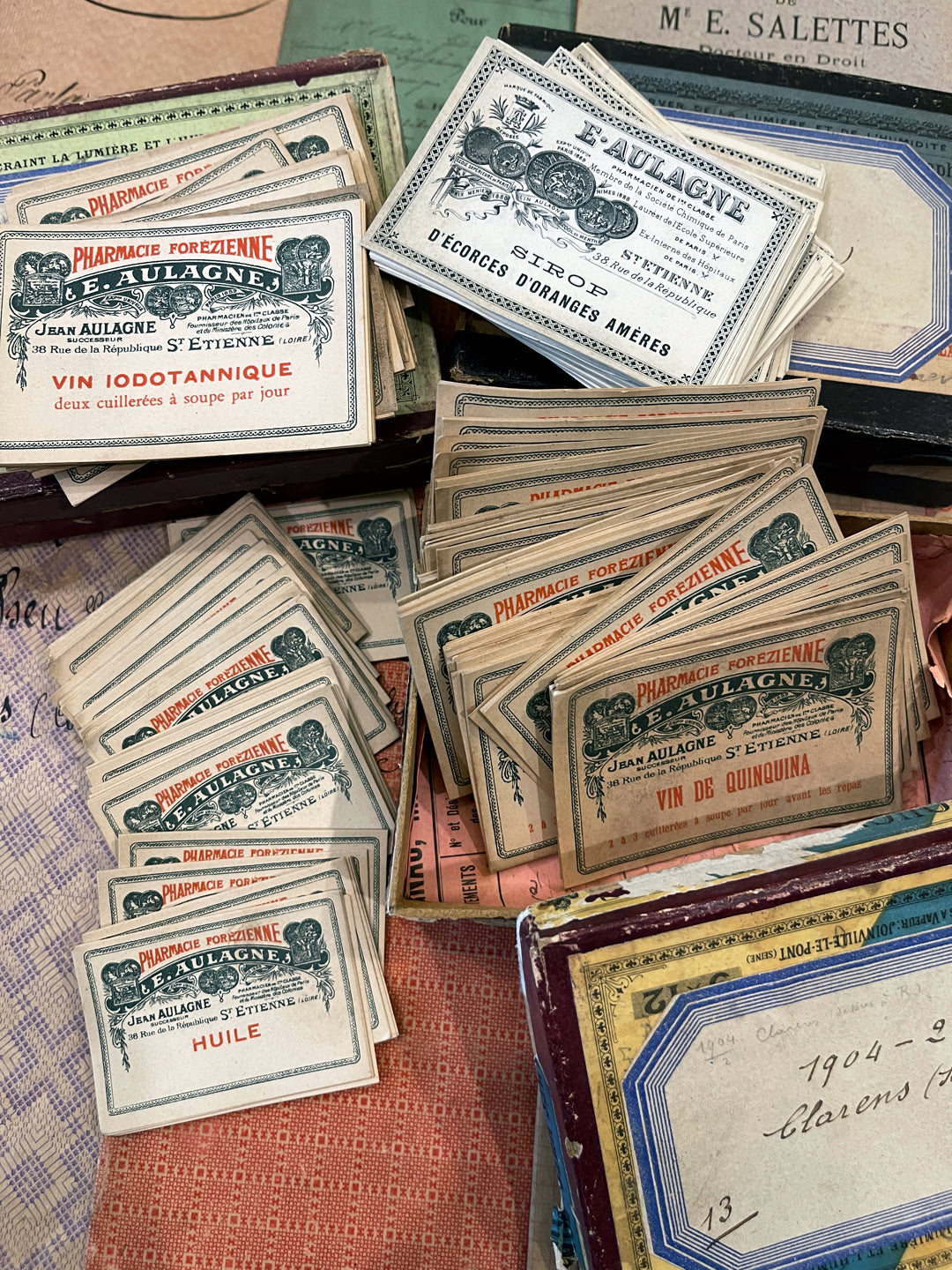 Antique French Labels in bundles of 8