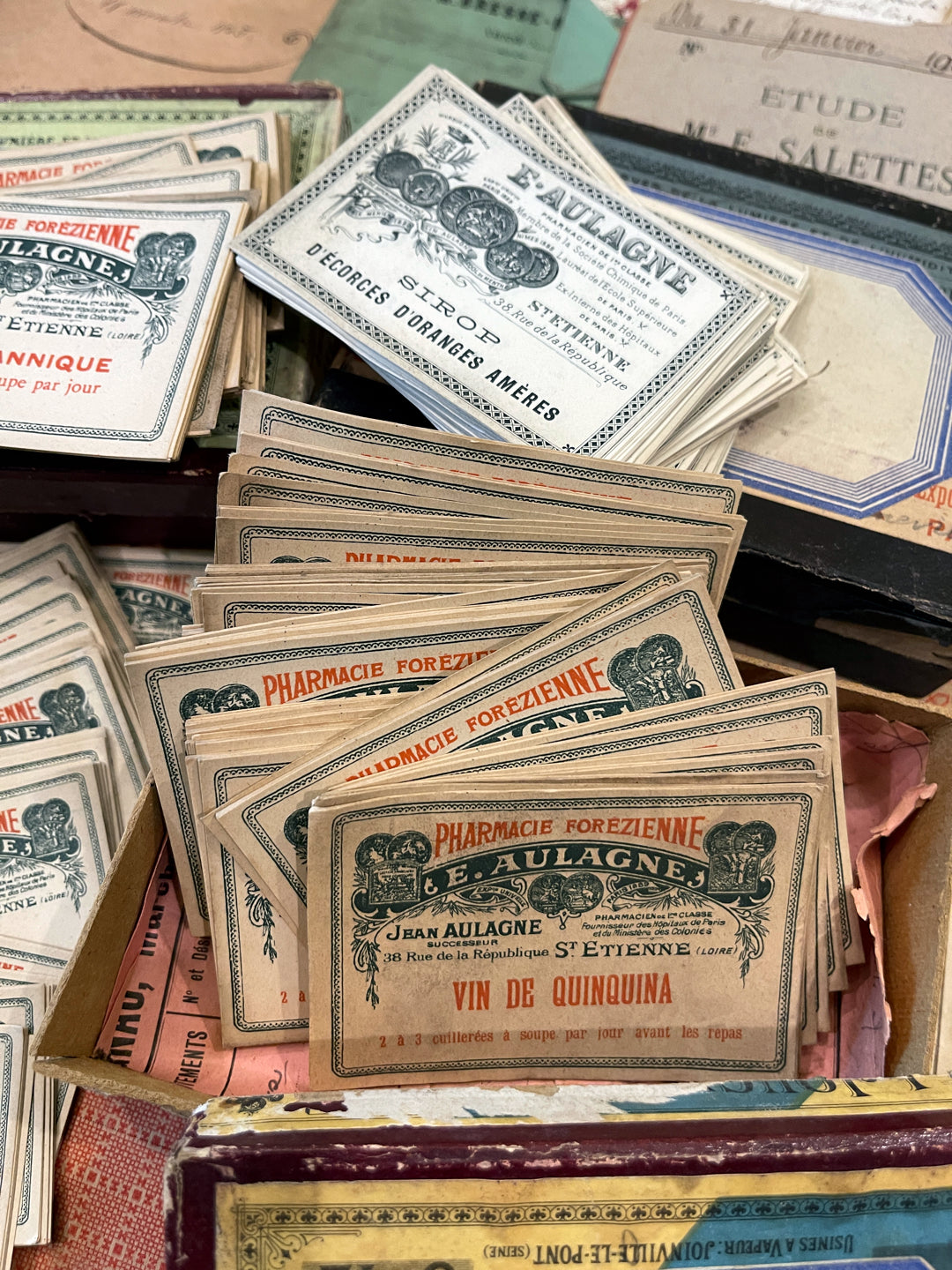 Antique French Labels in bundles of 8
