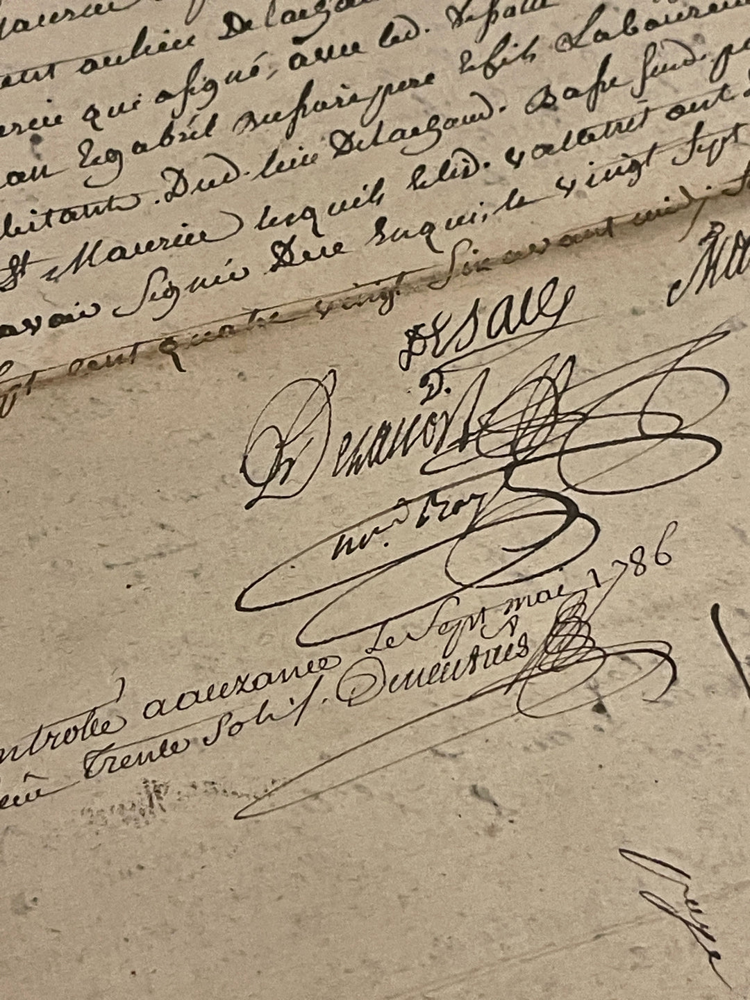 Ancient French Script Antique French Ephemera – Monahan Papers