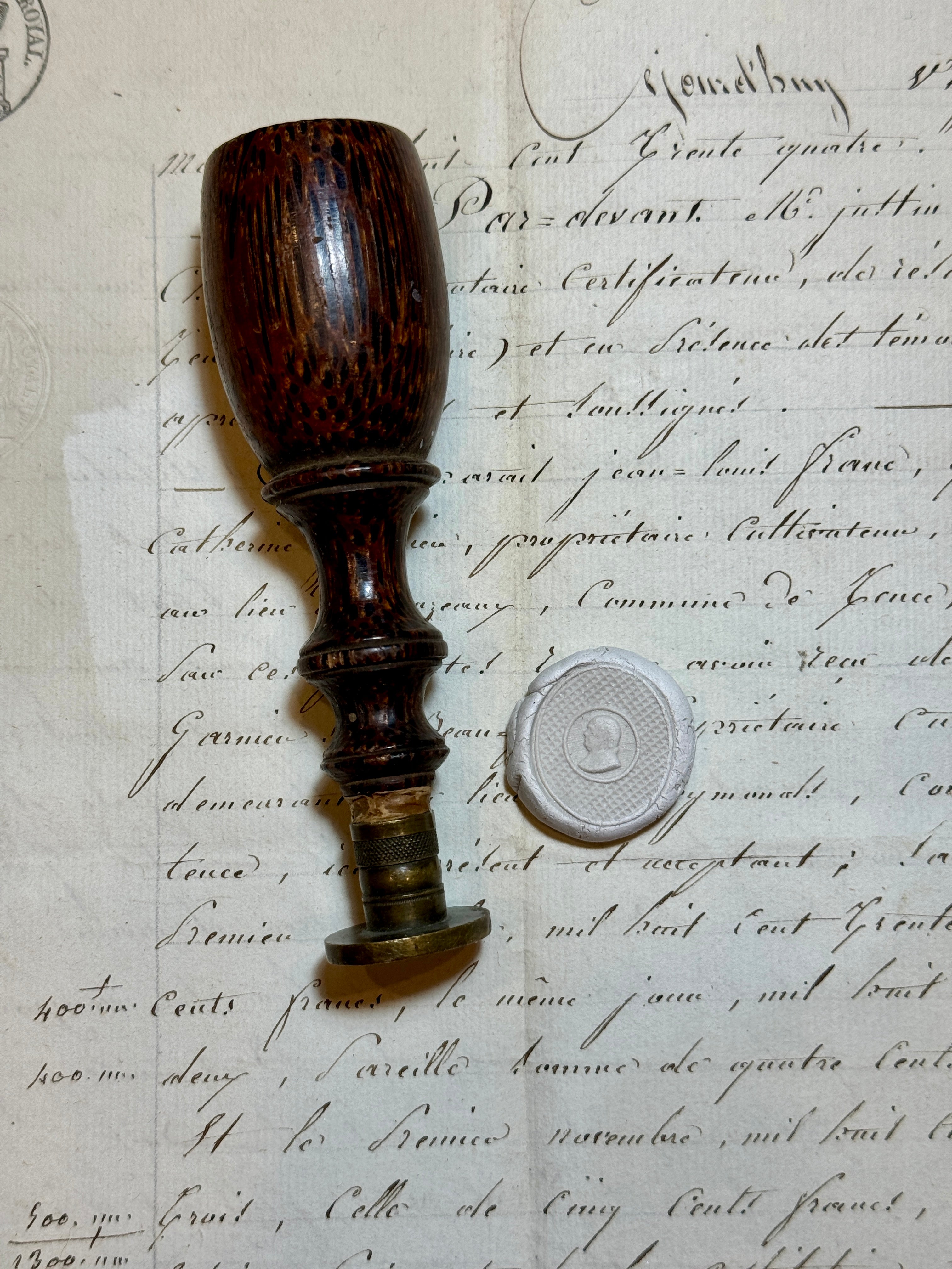 Antique Cameo Wax Seal  Stamps