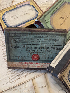 Original Antique French Paper Boxes - Set E