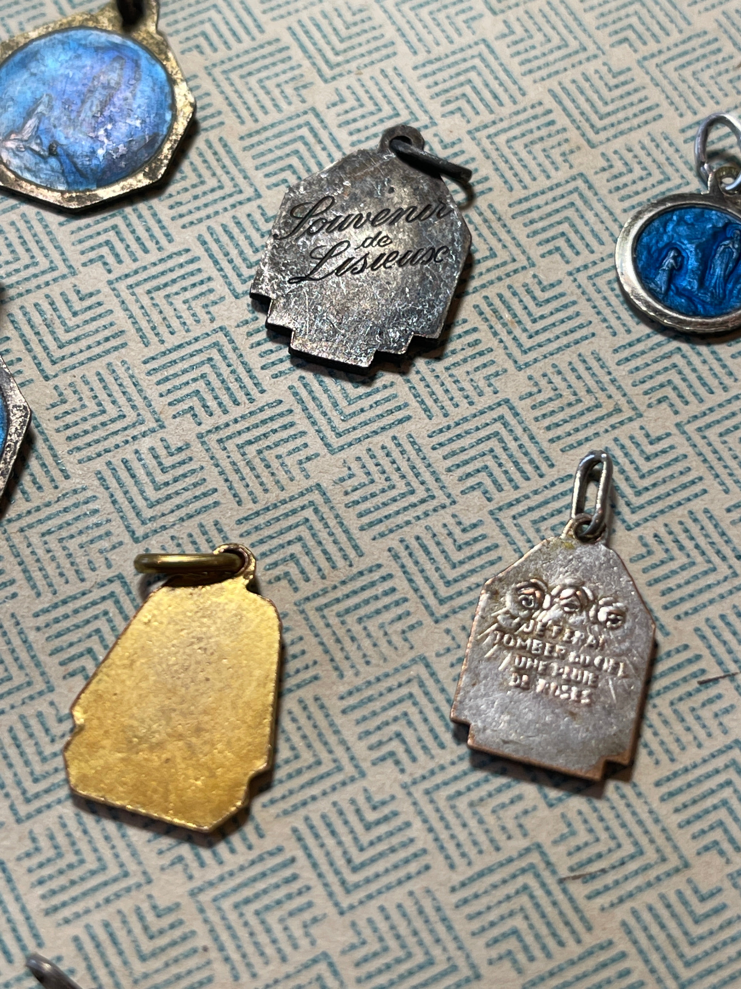 Original Vintage Blue Medals from France - RM19