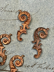 RARE 1800's Antique French Scroll Work Pieces