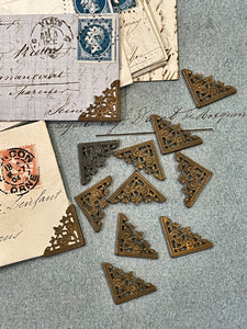 VERY RARE 1800's Antique French Corner Pieces