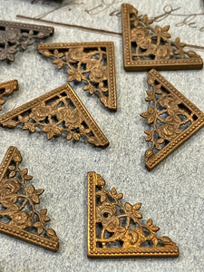 VERY RARE 1800's Antique French Corner Pieces