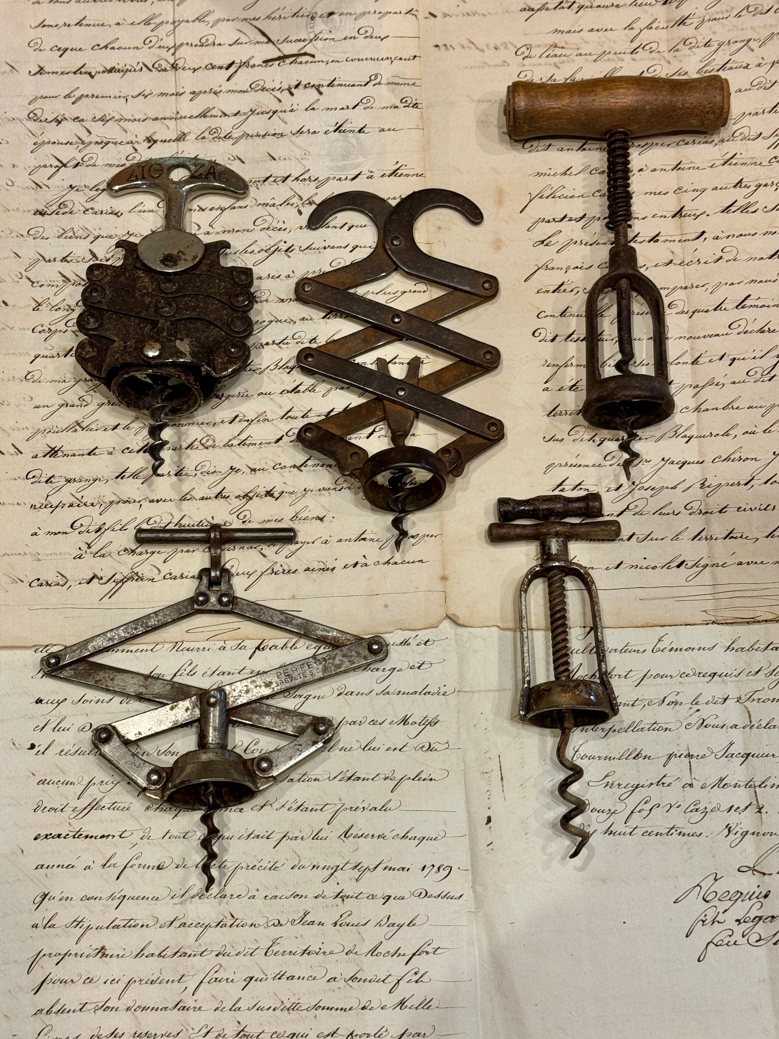 Vintage French ZIG ZAG Corkscrew