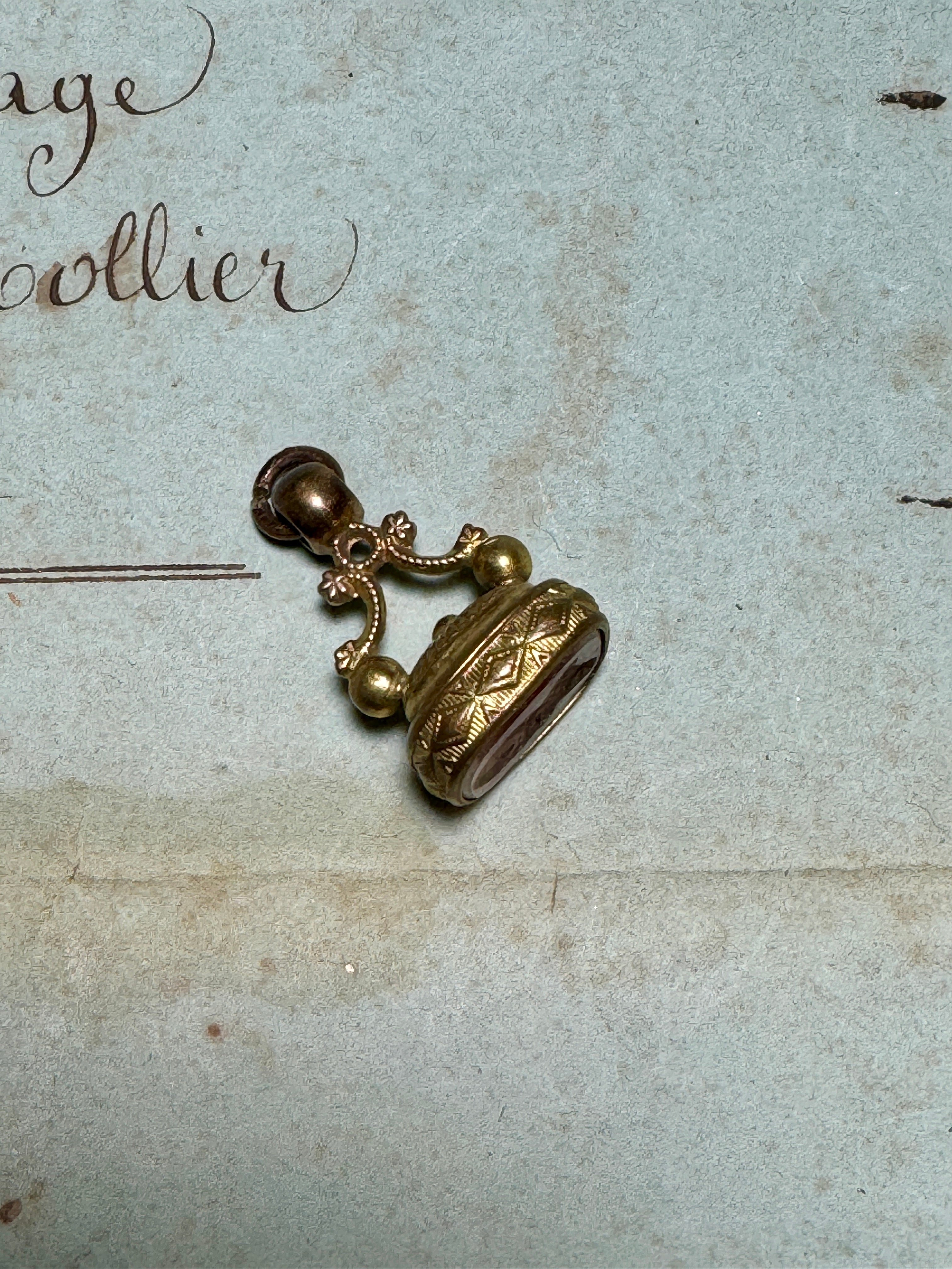Antique Victorian Cameo Fob/Seal/Pendant