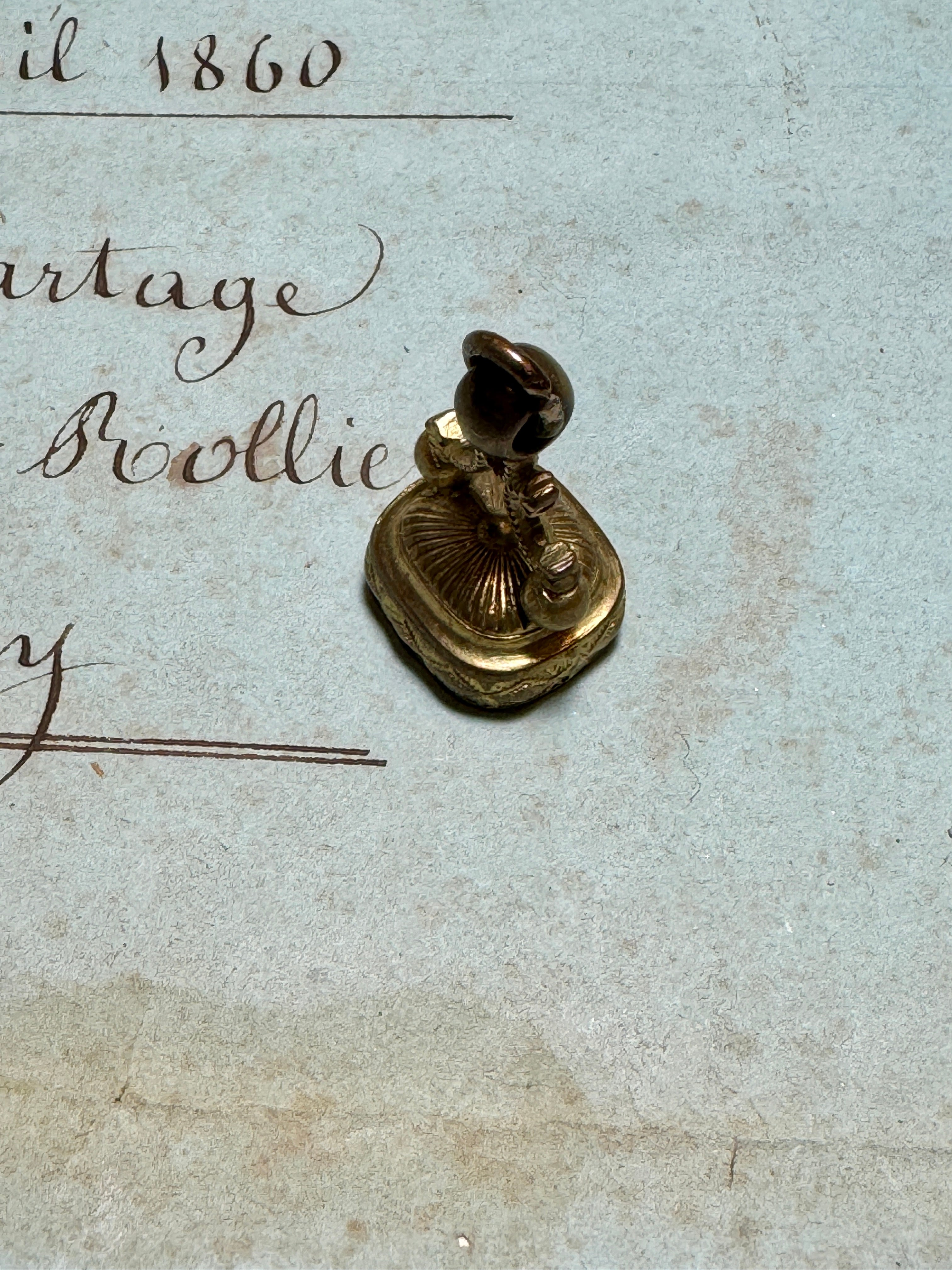 Antique Victorian Cameo Fob/Seal/Pendant