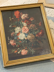 Antique French Miniature Botanical Picture