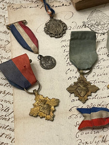 Original Vintage Medals and Ribbons from France