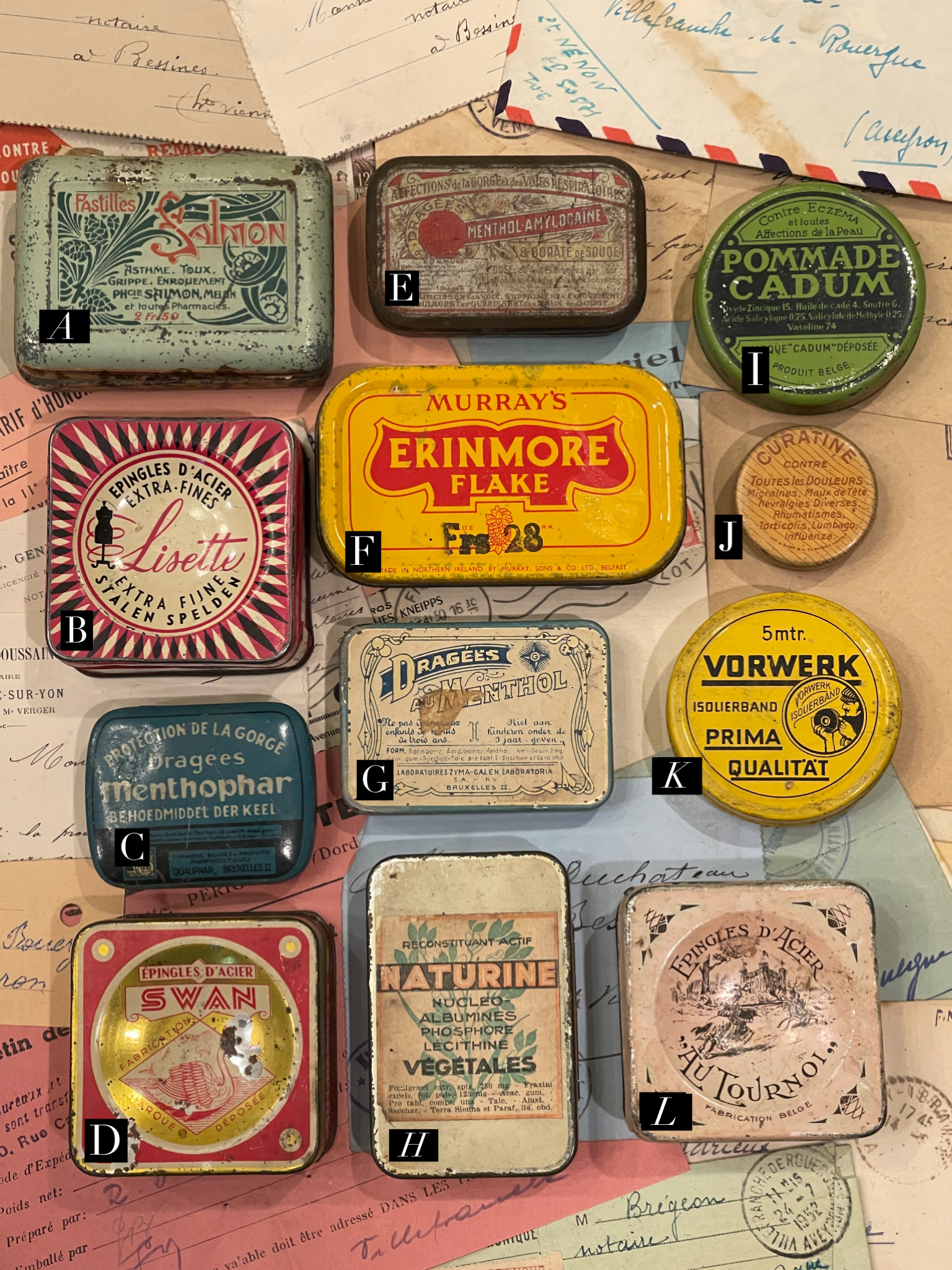 Antique French Tins