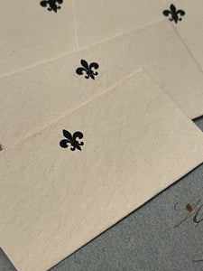 Handmade Cotton Wad Calling Cards/Mini Cards