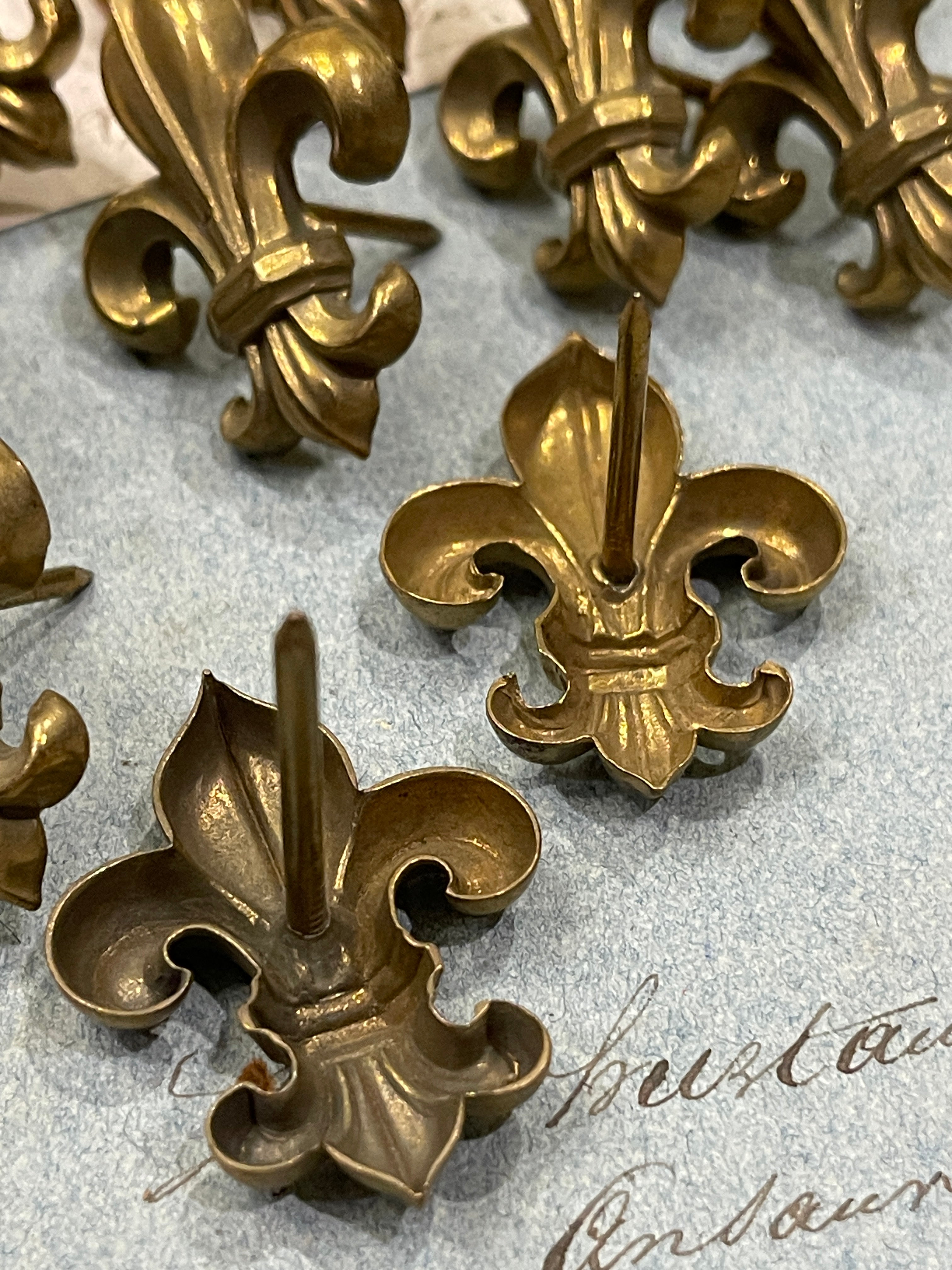 VERY RARE 1800's Antique French Fleur De Lis Pin Pieces