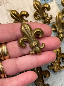 VERY RARE 1800's Antique French Fleur De Lis Pin Pieces