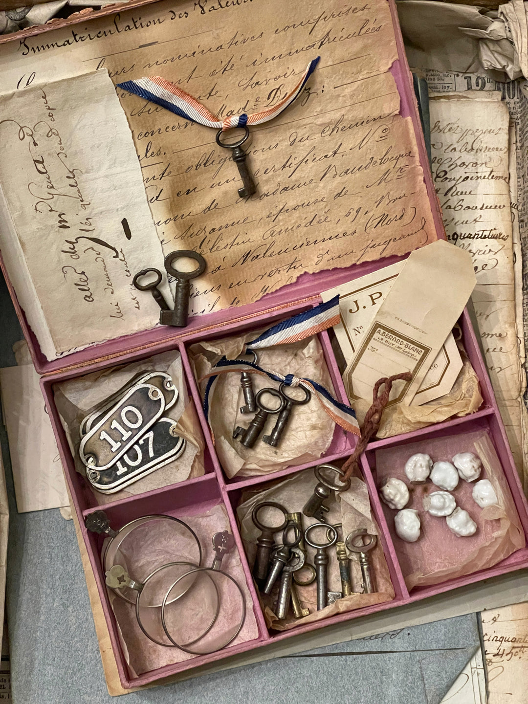 Darling Antique French MINI Skeleton Keys from France