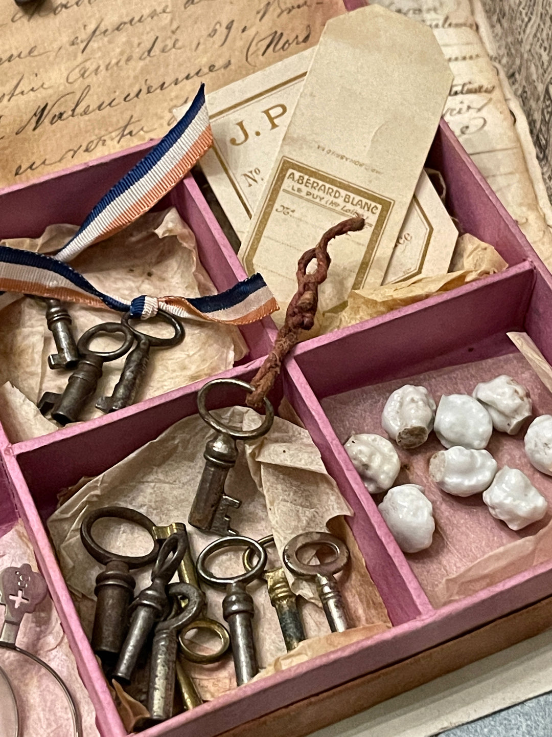 Darling Antique French MINI Skeleton Keys from France