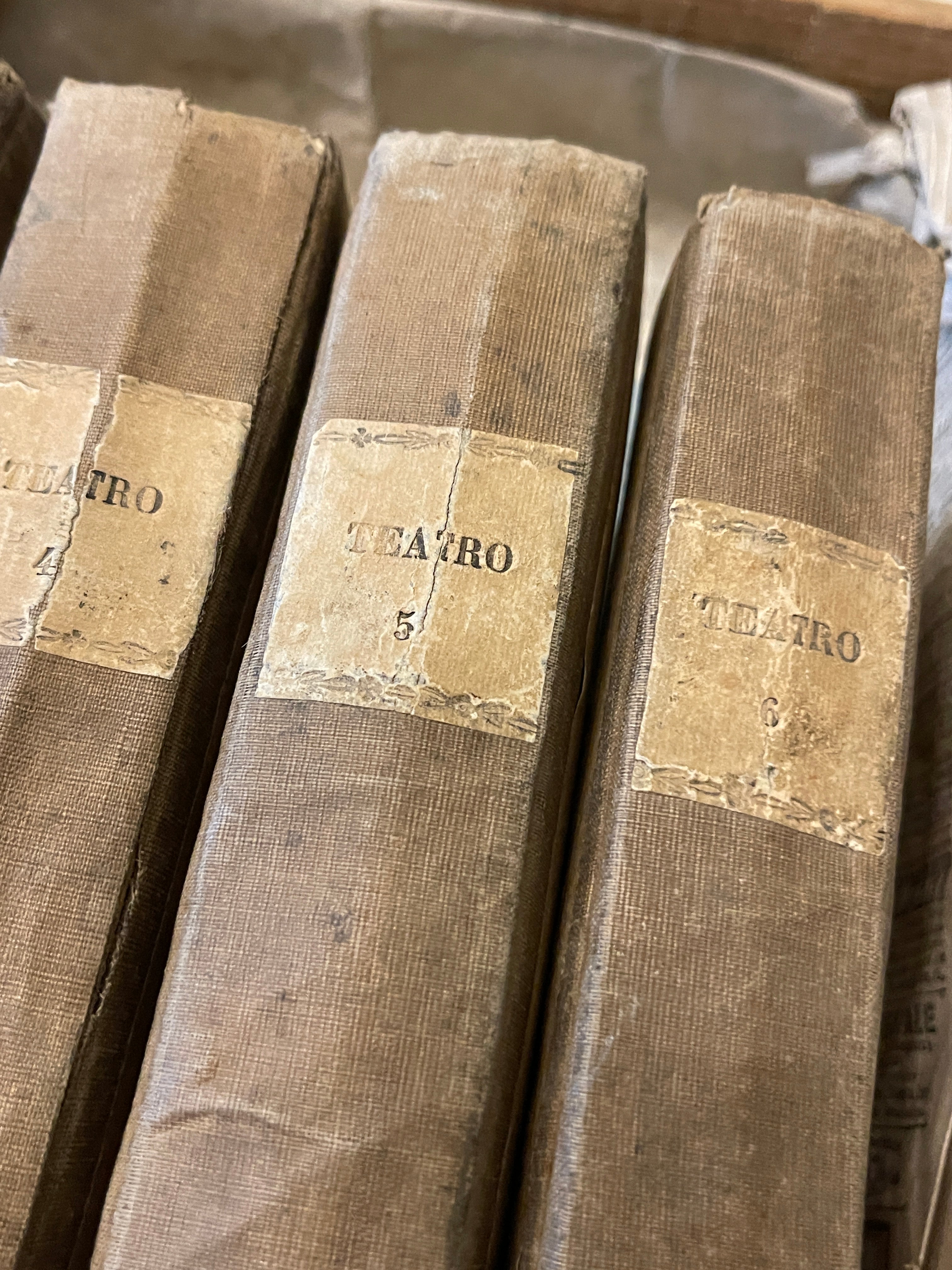 Antique Italian 1825-1825 Teatro Comico Moderno Books