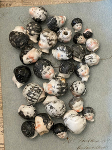 Vintage German Painted Doll heads by way of France