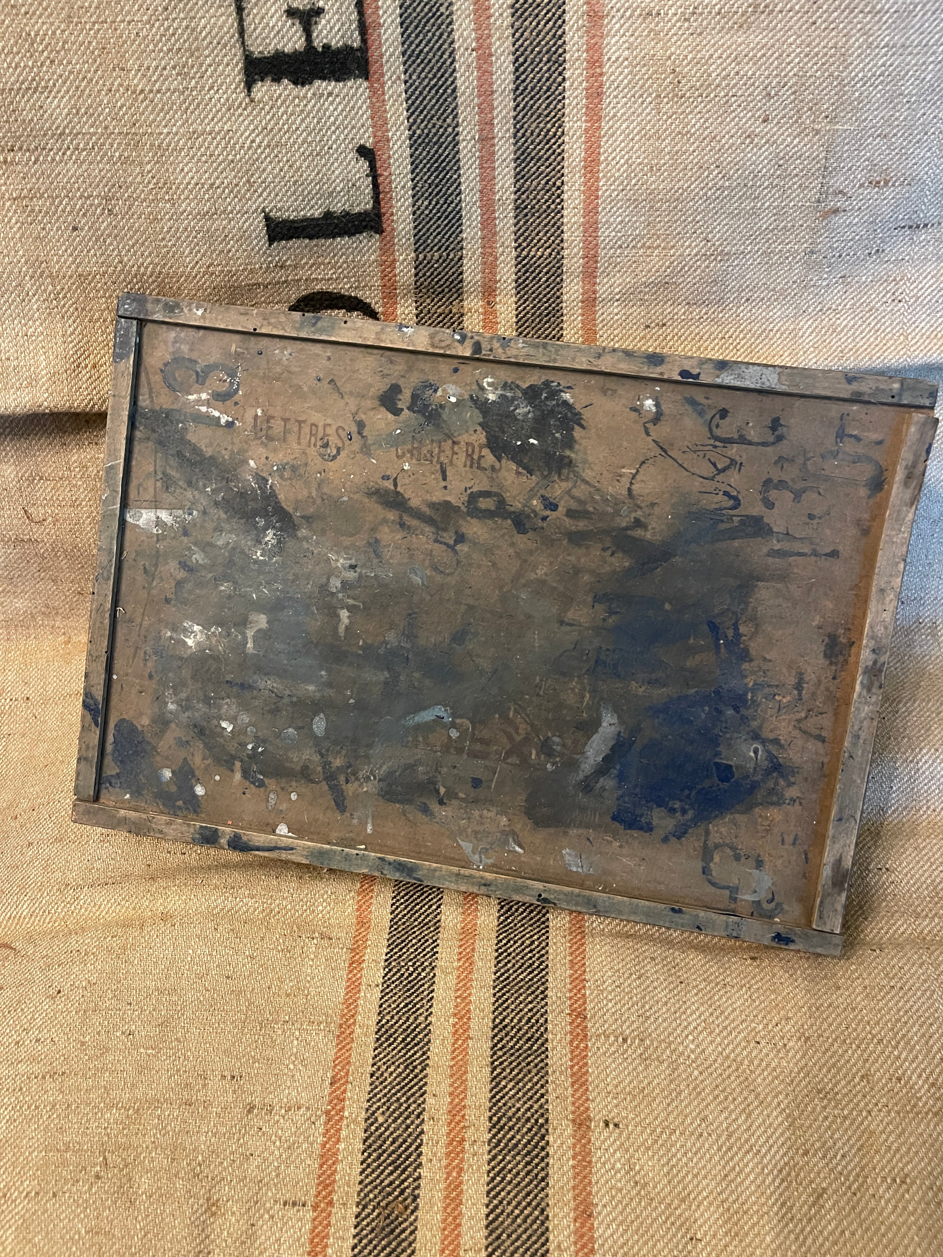 Vintage Print Type Box