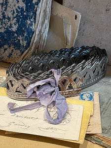 15 ft long Silver Metal Trim Ribbon