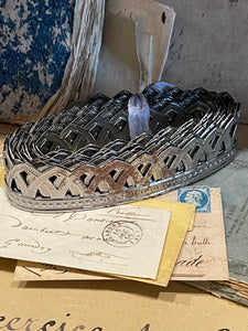 15 ft long Silver Metal Trim Ribbon
