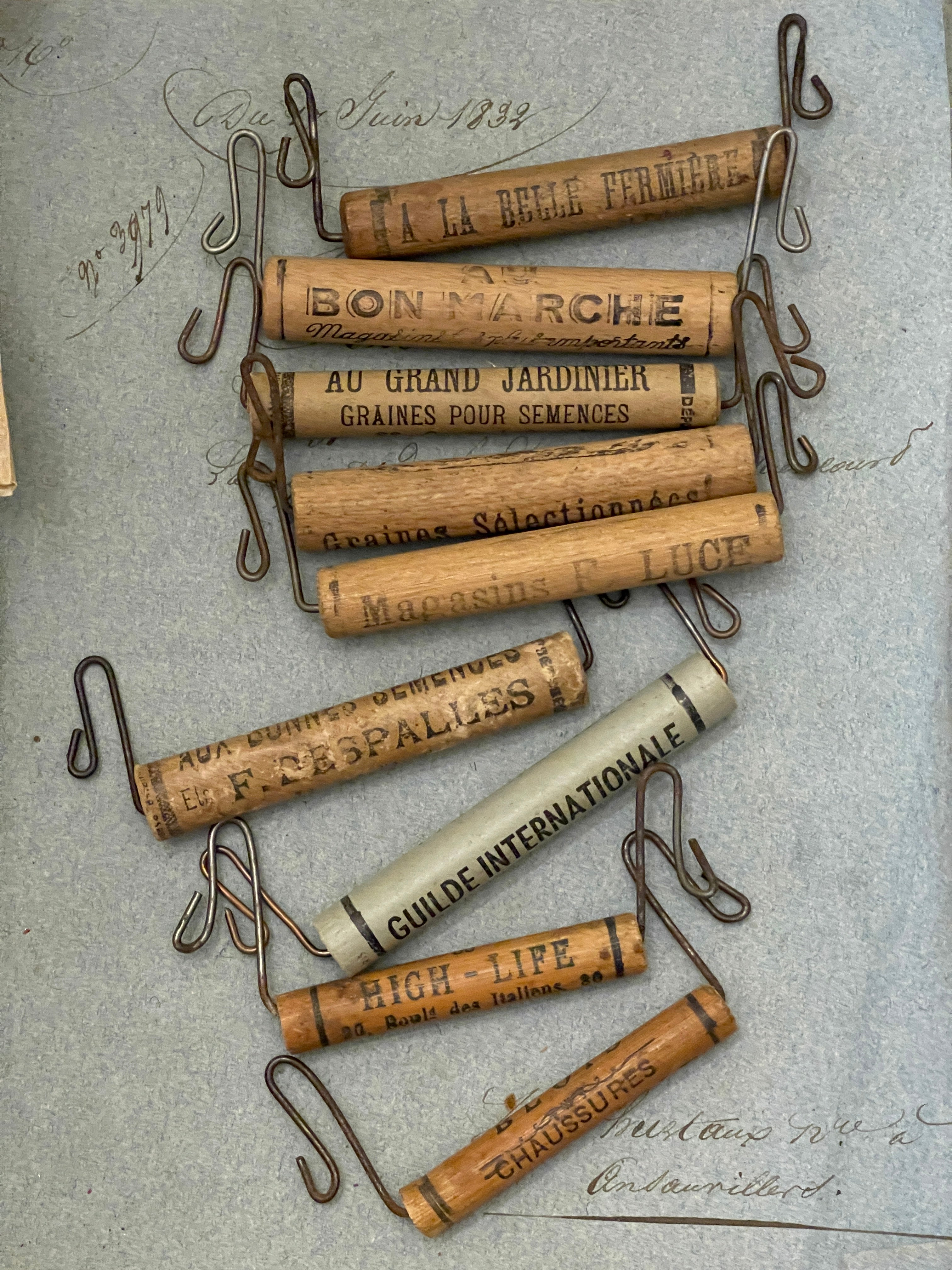 Antique French Carrier Bag Handles