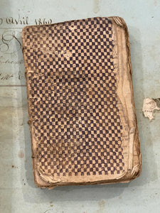Antique French 1804 Papier Dominote Book